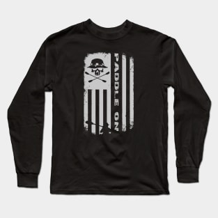 Kayak Flag Paddle On Long Sleeve T-Shirt